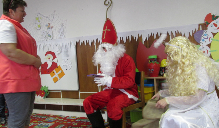 Mikuláš v Materskej škole v Sliepkovciach 7.12.2017